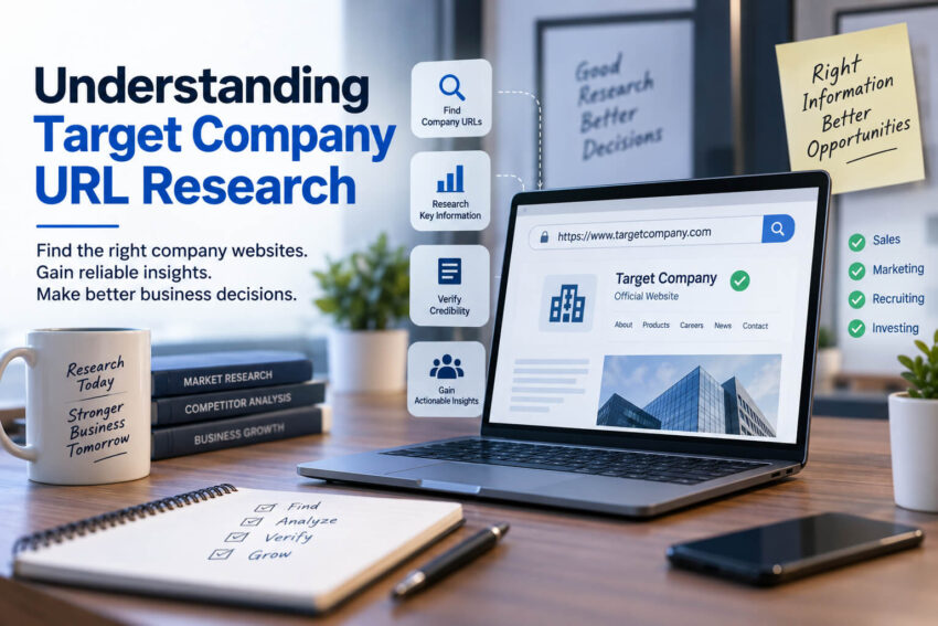 target company url research